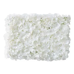 Backdrop: Hvit Blomstervegg - 63 x 45cm