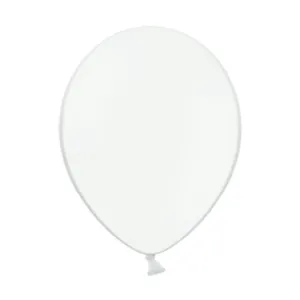 Lateksballonger (100stk): Pastel - Flere farger - 12cm - White (Pastel)