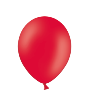 Lateksballonger (100stk): Pastel - Flere farger - 12cm - Red (Pastel)