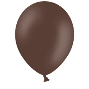 Lateksballonger (100stk): Pastel - Flere farger - 12cm - Cocoa Brown (Pastel)