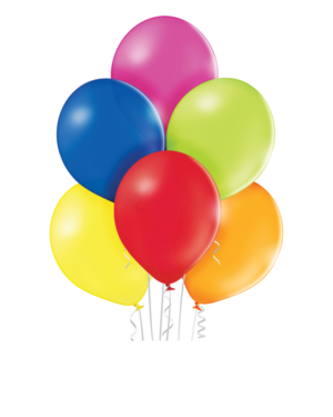 Lateksballonger (100stk): Pastel - Flere farger - 12cm - Pastel Assortert