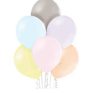Lateksballonger (100stk): Pastel - Flere farger - 12cm - Macaron Assortert