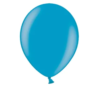 Lateksballonger (100stk): Pastel - Flere farger - 30cm - Cyan (Pastel)