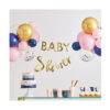 Banner / Girlander & Ballongdekor: "Baby Shower" - Rosa - 3m - Bilde 2