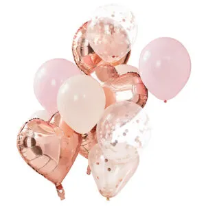 Ballongbukett: Shimmering rose gold