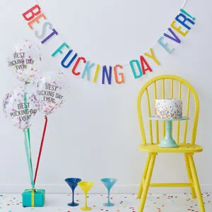 Banner / Girlander & Ballonger: "Best Fucking Day Ever!"