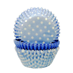 Muffinsform (75stk): Prikker - Blå & Rosa - 3,2 x 4,8cm