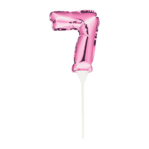 Kaketopp: Ulike tall - Rosa - 13cm - 7