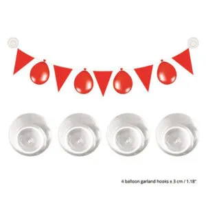 Festekroker: for ballongpynt & Girlander (4stk)