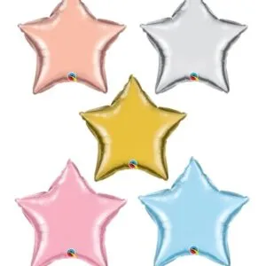 Folieballong: Stjerne - Flere farger - 23cm