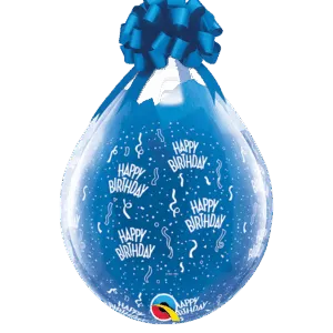 Gave i Ballong (25stk): "Happy Birthday" - 46cm