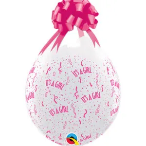 Gave i Ballongen (25stk): It's a Girl - 48cm