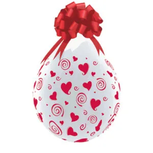 Gave i Ballong (25stk): Hjerter - 46cm