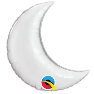 Folieballong: Måne - Flere farger - 23cm - Sølv