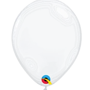 Lateksballonger (100stk): Flere farger (Jewel Tone) - 13cm - Diamond Clear (Jewel Tone)