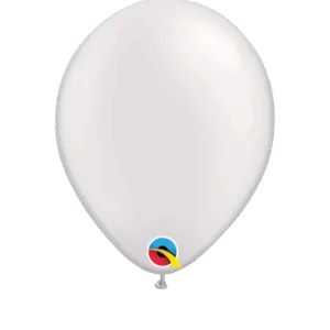 Lateksballonger (100stk): Flere farger (Pearl Tone) - 13cm - Pearl White (Pearl Tone)