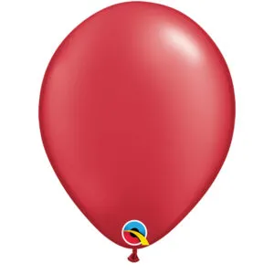 Lateksballonger (100stk): Flere farger (Pearl Tone) - 28cm - Ruby Red (Pearl Tone)