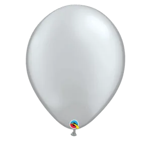 Lateksballonger (50stk): Flere farger (Metallic) - 41cm - Silver (Metallic)