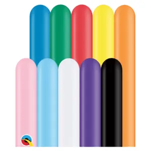 Figurballonger (100stk): Assortert - Pakke 4 - 5 x 150cm