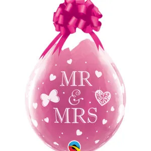 Gave i Ballongen (25stk): MR & MRS - 48cm