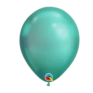Lateksballonger (100stk): Chrome - Flere farger - 28cm - Green (Chrome)
