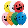 Lateksballonger (25stk): Smiley - Assortert - 28cm