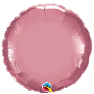 Folieballong: Sirkel - Chrome - Flere farger - 45cm - Rosa