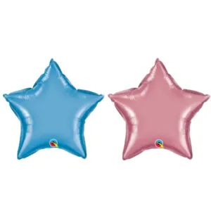 Folieballong: Stjerne - Chrome - Flere farger - 51cm