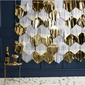 Backdrop: Hvitt og gull