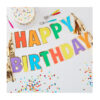Banner / Girlander & Tassels: "Happy Birthday" - Fargerik - 3m - Bilde 2