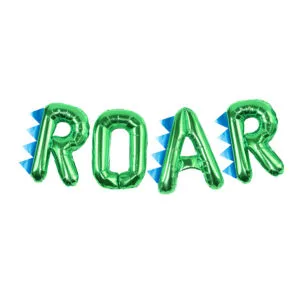 Folieballong / Ballongbanner: Dinosaur tema - "Roar" - Gull