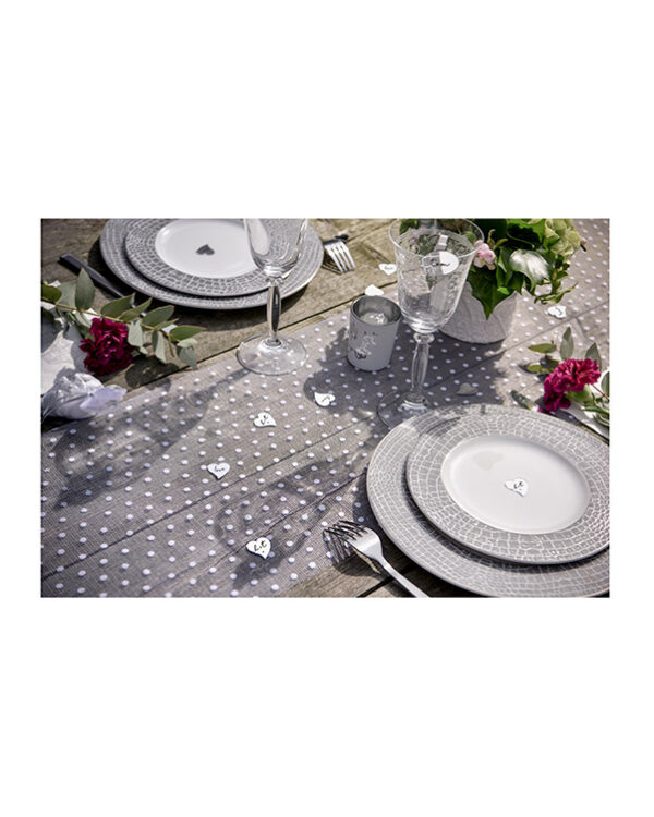 Konfetti (10stk): Speil - Hjerte - 2,4cm - Bilde 2