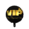 Folieballong: "VIP" - Svart - 45cm
