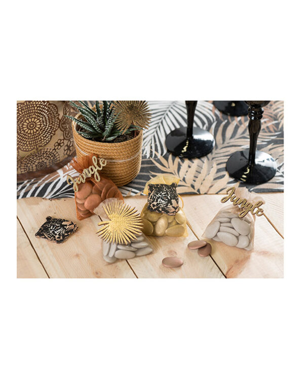 Konfetti (3stk): "Jungle" - Dyr - I tre - 6,5cm - Bilde 2