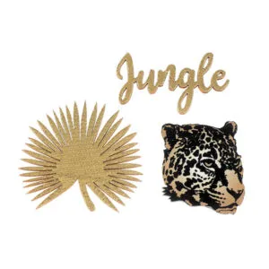 Konfetti (3stk): "Jungle" - Dyr - I tre - 6,5cm