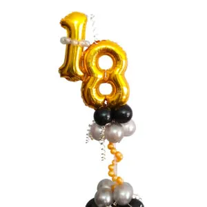 Borddekorasjon: Happy 18th birthday