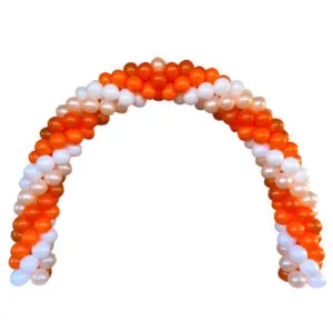 Girlanderbue: Orange spiral arch - 6m