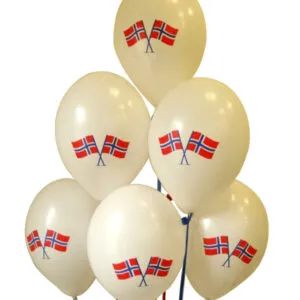 Ballongbukett: 17. mai Lateksbukett