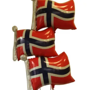 Ballongbukett: 17. mai Flag Trio