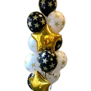 Ballongbukett: Gullstjerna!