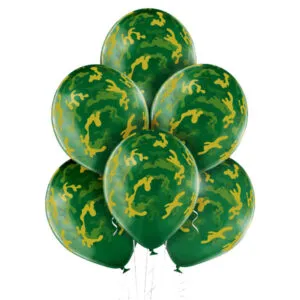 Ballongbukett: Kamuflasje - Medium