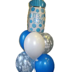 Ballongbukett: Tåteflaske - It's a Boy - Medium