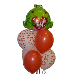 Ballongbukett: Kiss the Frog - Small