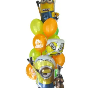 Ballongbukett: Minions Bursdag - Medium