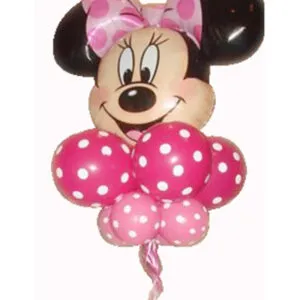Ballongbukett: Minnie Hode - Rose - Small