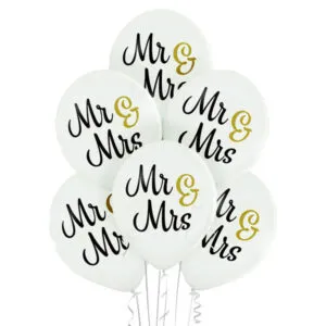 Ballongbukett: Mr & Mrs
