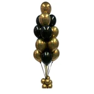 Ballongbukett: Black & Gold is the New Love - Small