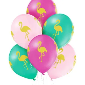 Ballongbukett: Flamingo time! - Extra large