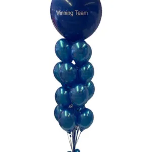 Ballongbukett: Royal Blue Metallic Jumbo - Small
