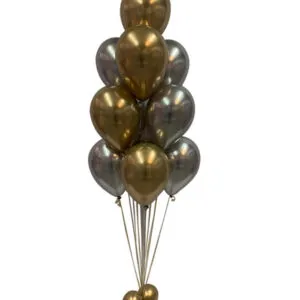 Ballongbukett: Love for Gold & Silver - Medium